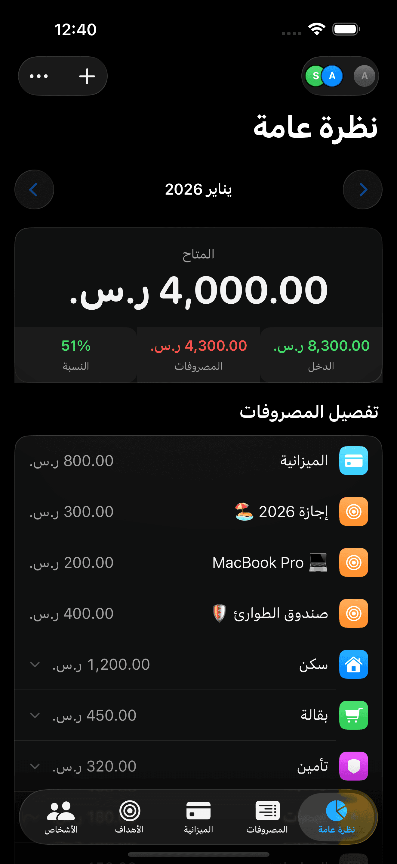 Splitrate: أموالك بنظرة واحدة
